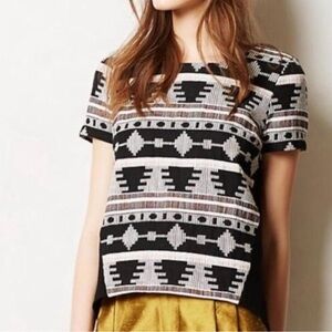 Sunday in Brooklyn Ellery Woven Aztec Top - Size - Small